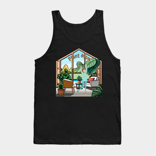 Plant Mom Tank Top by Weird Lines